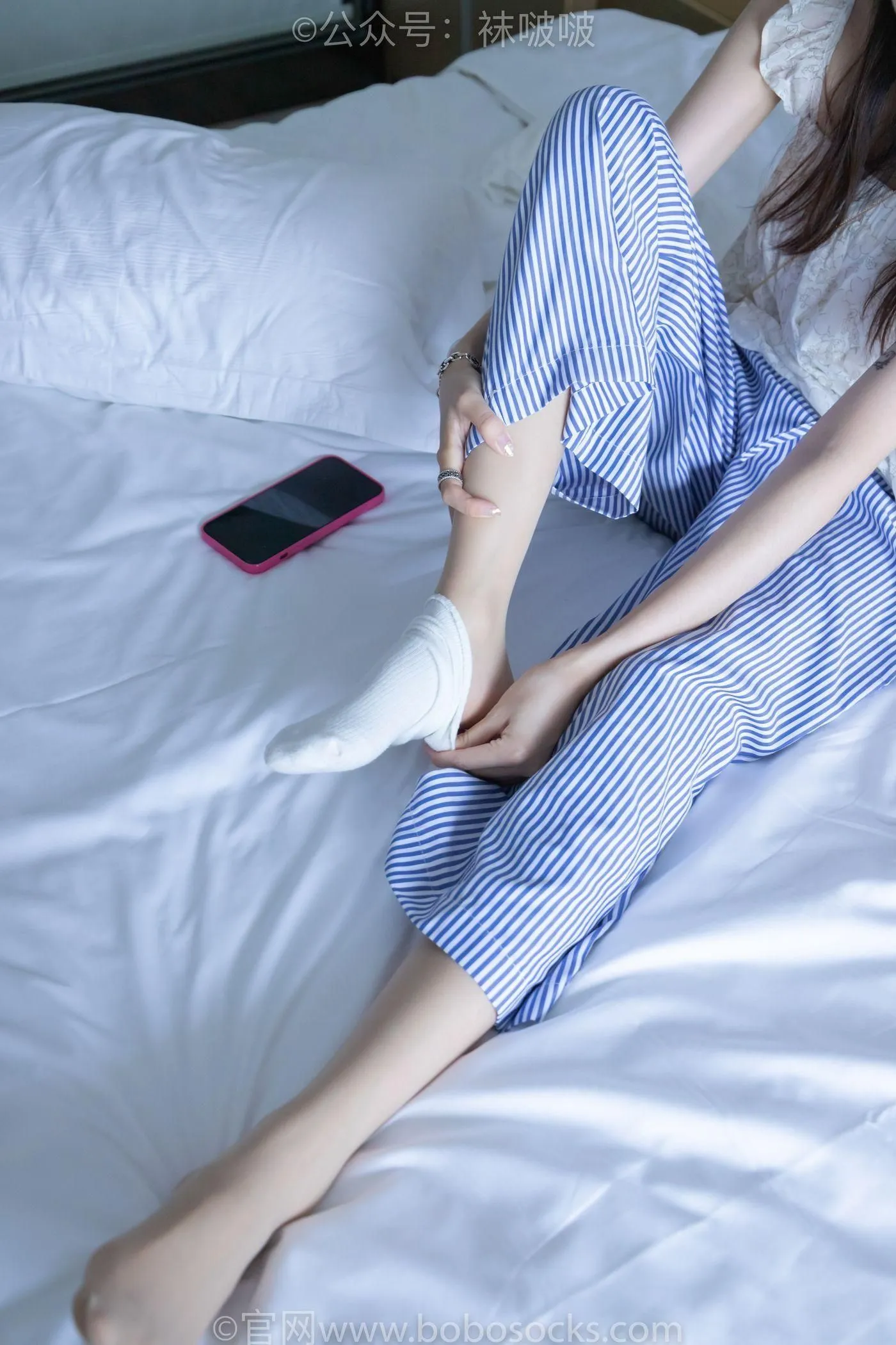 [BoBoSocks袜啵啵]NO.027 稚予- vans、白色棉袜、肉丝 [136P]插图7